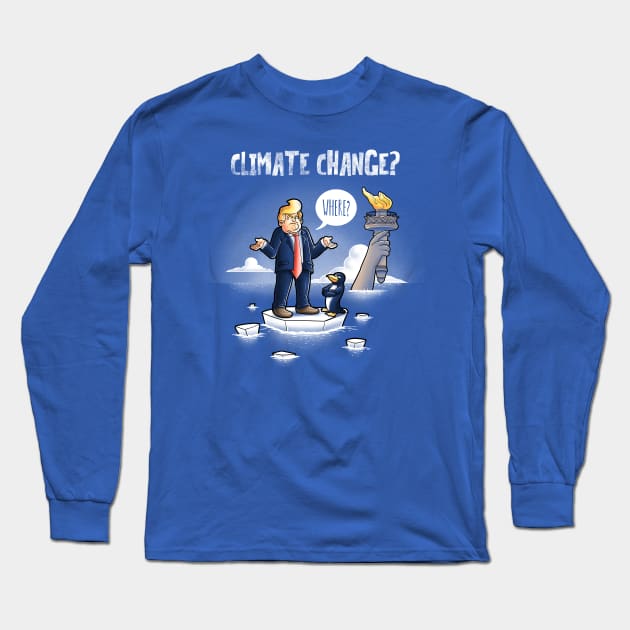 Climate change Long Sleeve T-Shirt by Cromanart